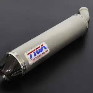 Silencer, Stainless/Carbon End Cap, Clamp On, 50.8mm. bore, Sleeve, 4 inch X 400mm., Ninja ZX-4R(R)