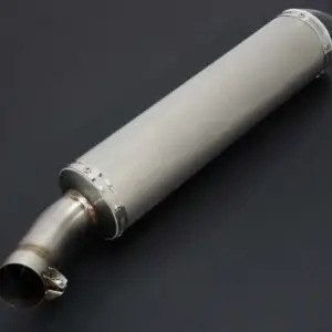 Silencer, Stainless/Carbon End Cap, Clamp On, 50.8mm. bore, Sleeve, 4 inch X 400mm., Ninja ZX-4R(R)