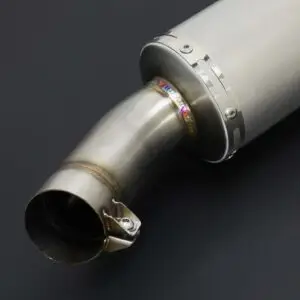 Silencer, Stainless/Carbon End Cap, Clamp On, 50.8mm. bore, Sleeve, 4 inch X 400mm., Ninja ZX-4R(R)