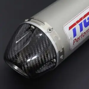 Silencer, Stainless/Carbon End Cap, Clamp On, 50.8mm. bore, Sleeve, 4 inch X 400mm., Ninja ZX-4R(R)