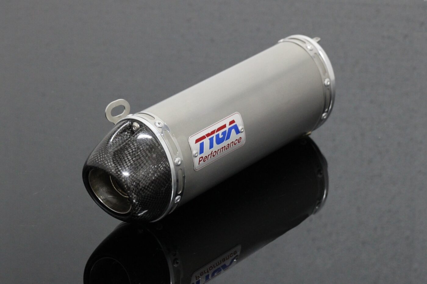 Silencer, Stainless, Oval/Carbon End Cap, Spring Mount, Monkey 125 No Fittings