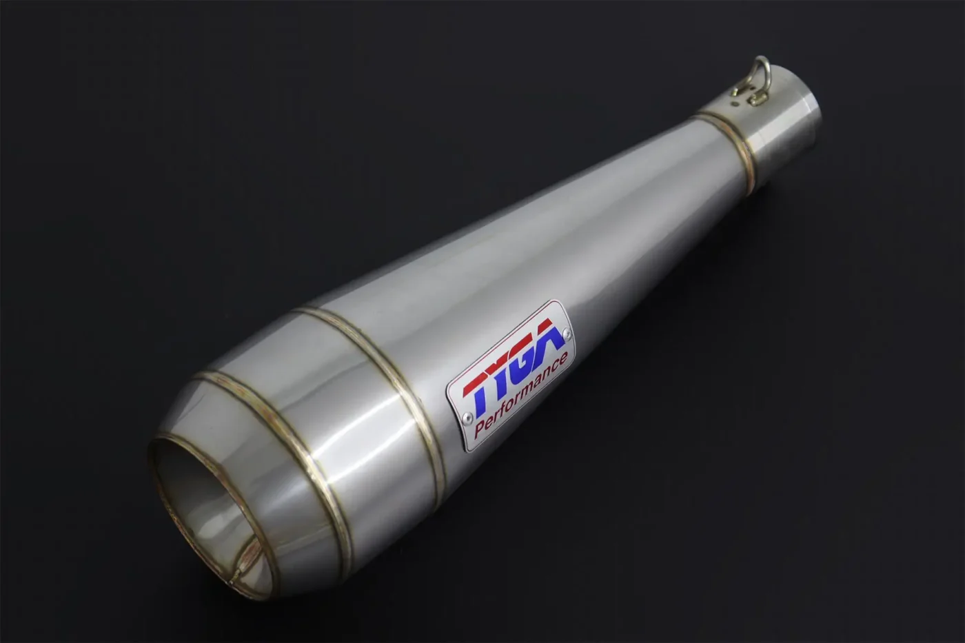 Silencer, Stainless Moto Maggot, 43 mm., Midi, No fittings (CLEAROUT)