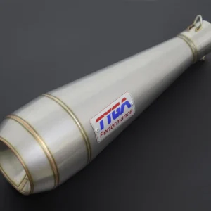 Silencer, Stainless Moto Maggot, 43 mm., Midi, No fittings (CLEAROUT)