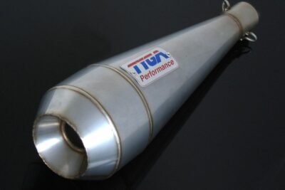 Silencer, Stainless Moto Maggot, 35 mm., Mini, No fittings
