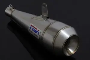 Silencer, Stainless Moto Maggot, 35 mm., Left, Grom, No fittings