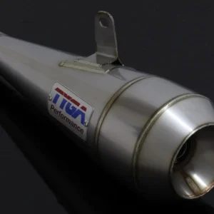 Silencer, Stainless Moto Maggot, 35 mm., Left, Grom, No fittings