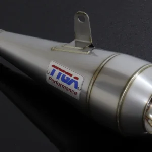 Silencer, Stainless Moto Maggot, 35 mm., Left, Grom, No fittings
