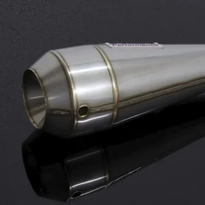 Silencer, Stainless Moto Maggot, 35 mm., Left, Grom, No fittings