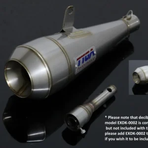 Silencer, Stainless Moto Maggot, 35 mm., Left, Grom, No fittings