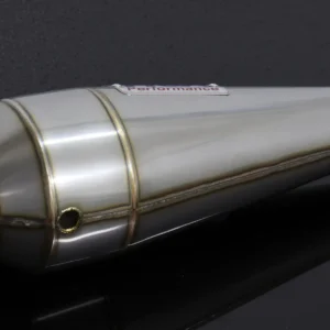 Silencer, Stainless Moto Maggot, 35 mm., Right, Grom, No fittings
