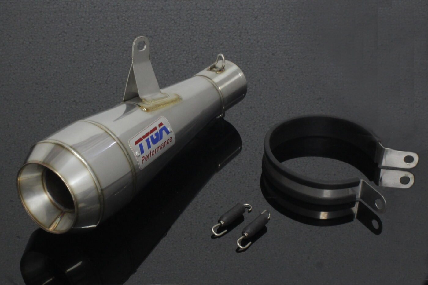 Silencer, Stainless Moto Maggot, 50.8 mm., Ninja 300R, Assy.