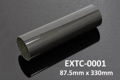 Tube, Carbon, Round, 87.5mm x 330mm