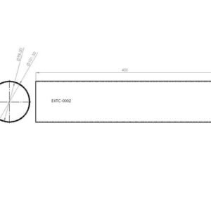 Tube, Carbon, Round, 98.5mm x 450mm
