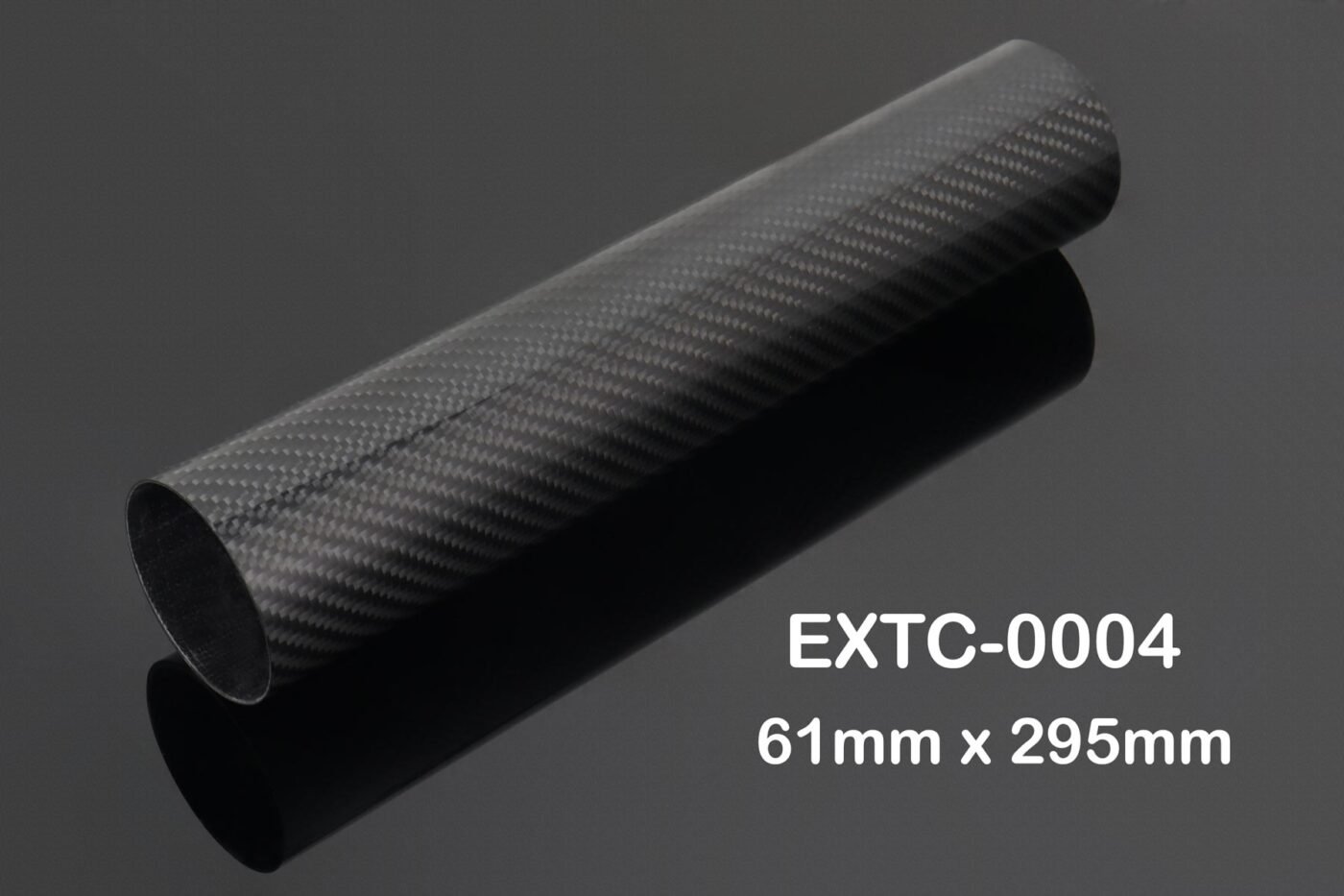 Tube, Carbon, Round, 61mm x 295mm