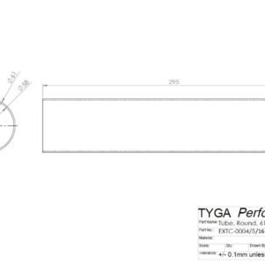 Tube, Carbon, Round, 61mm x 295mm