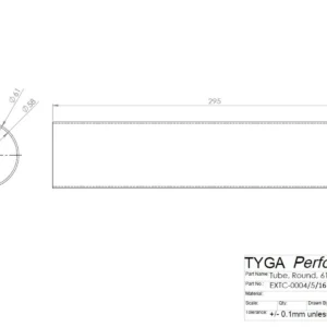 Tube, Carbon/Kevlar Special, Round, 61mm x 295mm