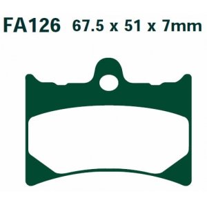 Brake Pad, Front, EBC, FA126HH