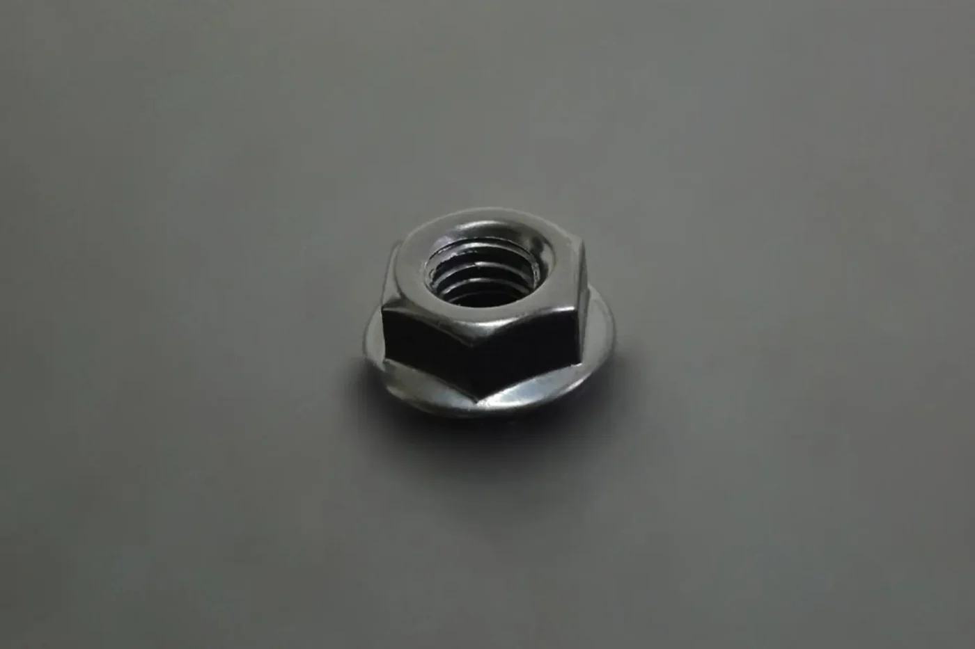 Flange Nut, Black, M6