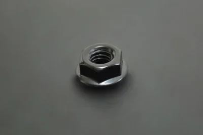 Flange Nut, Black, M6