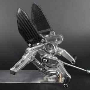 Racing Rear Set Kit, Adjustable, Silver, Monkey 125