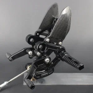 Racing Rear Set Kit, Adjustable, Black, Honda MSX125/GROM, all models