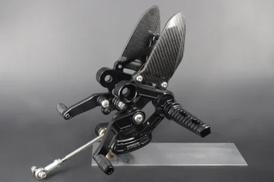 Racing Rear Set Kit, Adjustable, Black, Honda MSX125/GROM, all models