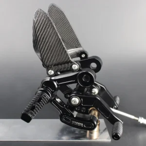Racing Rear Set Kit, Adjustable, Black, Honda MSX125/GROM, all models