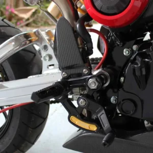 Racing Rear Set Kit, Adjustable, Black, Honda MSX125/GROM, all models
