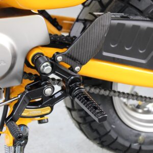Racing Rear Set Kit, Adjustable, Black, Monkey 125