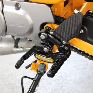 Racing Rear Set Kit, Adjustable, Black, Monkey 125