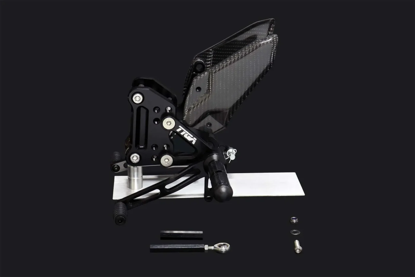 Racing Step Kit, (Adjustable), Quick Shift, Black Ninja ZX-4R(R)
