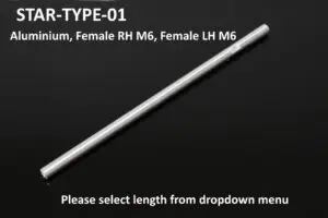 TYGA Step Kit Replacement Link Rod,Aluminium, Female RH M6, Female LH M6