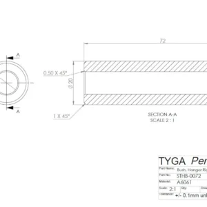 Tyga Step Kit Replacement Bush, 72mm