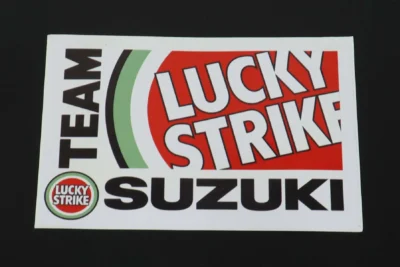 Decal, Team Suzuki Lucky Strike, Square, (13.50cm)