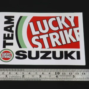 Decal, Team Suzuki Lucky Strike, Square, (13.50cm)