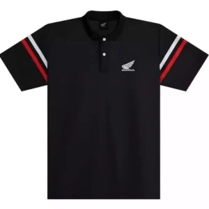 Honda, Polo, Black, Men, Size: XL