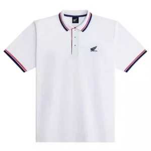 Honda, Polo, White, Men, Size: L