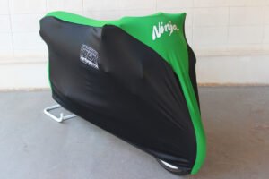 TYGA Bike Dust Cover, Black/Green. Ninja