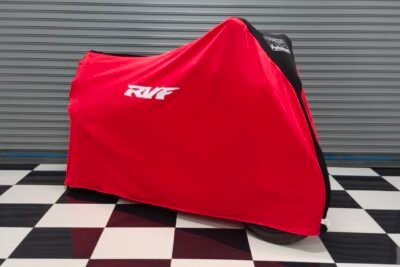 TYGA Bike Dust Cover, Red/Black, Honda RVF