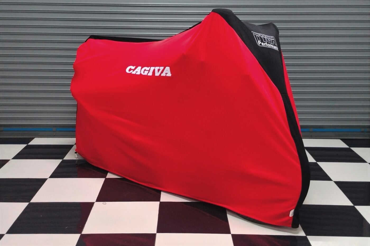 TYGA Bike Dust Cover, Red/Black, Cagiva
