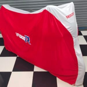 TYGA Bike Dust Cover, Red/White, Honda VF1000R