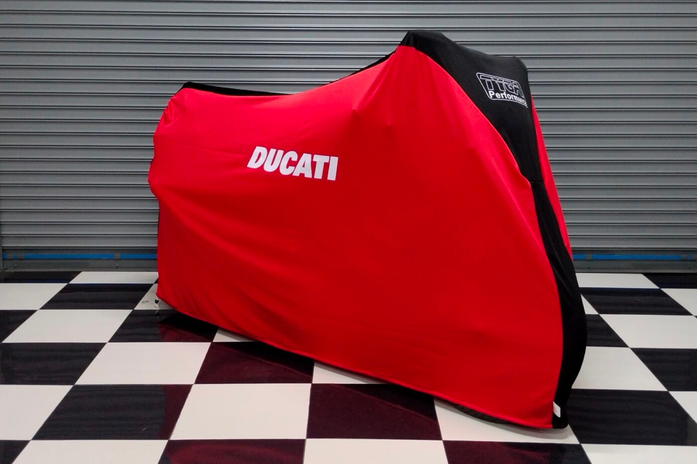 TYGA Bike Dust Cover, Red/Black, DUCATI