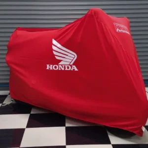 TYGA Bike Dust Cover, Red, Honda Wing, White