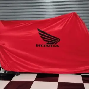 TYGA Bike Dust Cover, Red, Honda Wing, Black