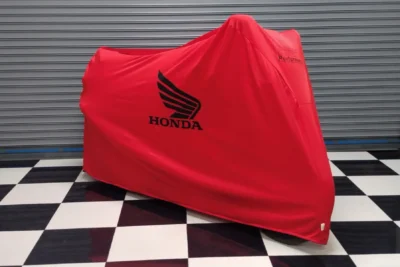 TYGA Bike Dust Cover, Red, Honda Wing, Black