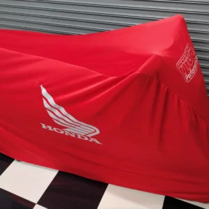 TYGA Bike Dust Cover, Red, Honda Wing, Silver