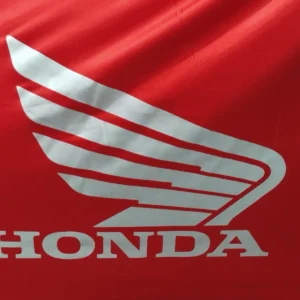 TYGA Bike Dust Cover, Red, Honda Wing, Silver