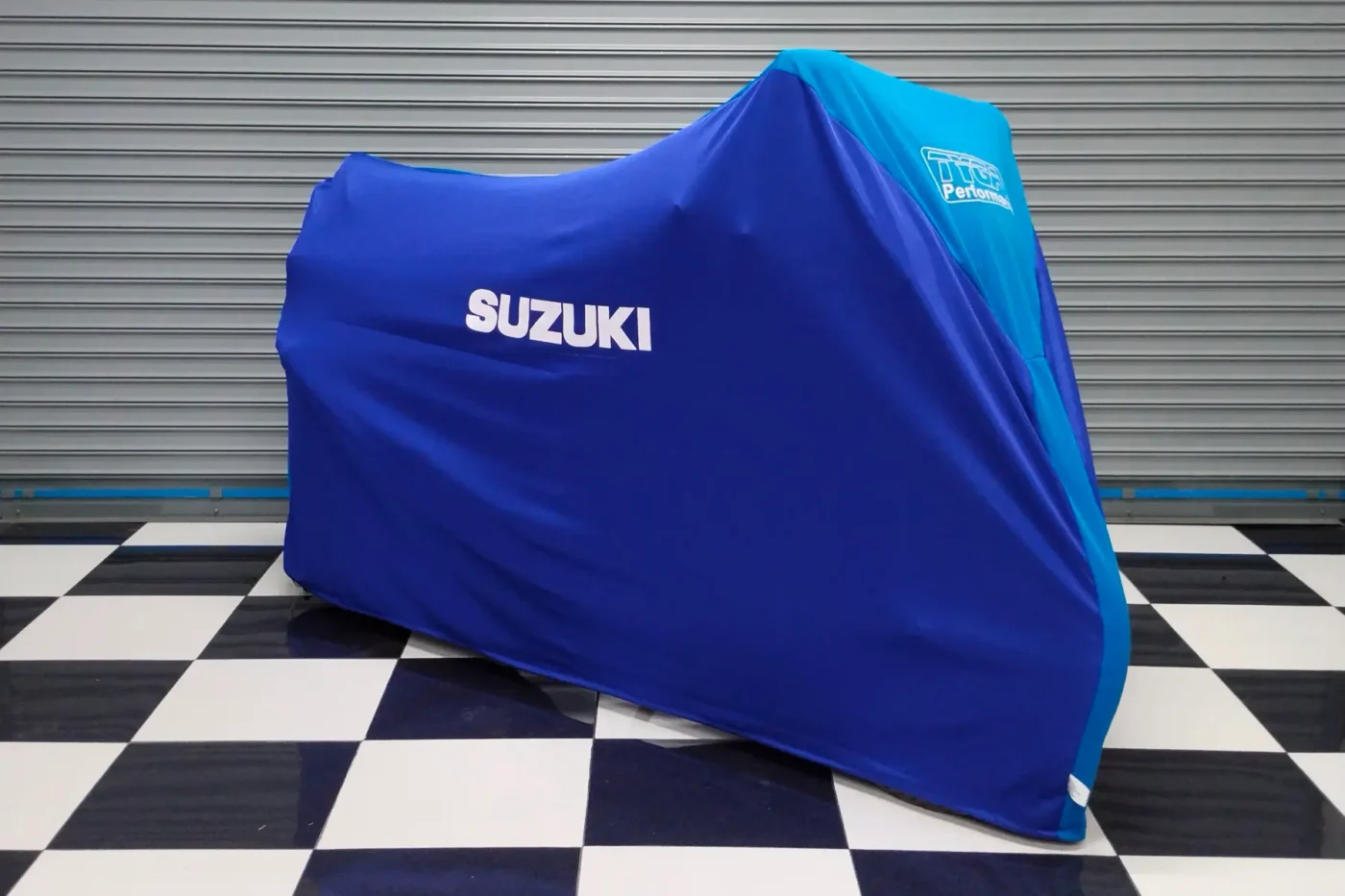 TYGA Bike Dust Cover, Blue/Light Blue, Suzuki
