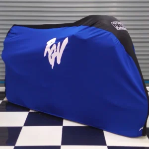 TYGA Bike Dust Cover, Blue/Black, Suzuki RGV (race)