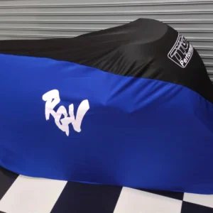 TYGA Bike Dust Cover, Blue/Black, Suzuki RGV (race)